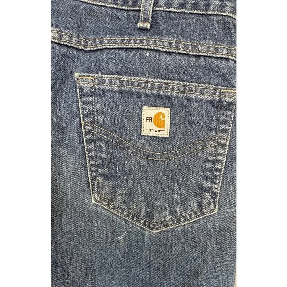 Carhartt FRB160 Flame Resistant Jeans 36X36 Relaxed Fit FR Denim Cat 3 Work Pant - Picture 10 of 14